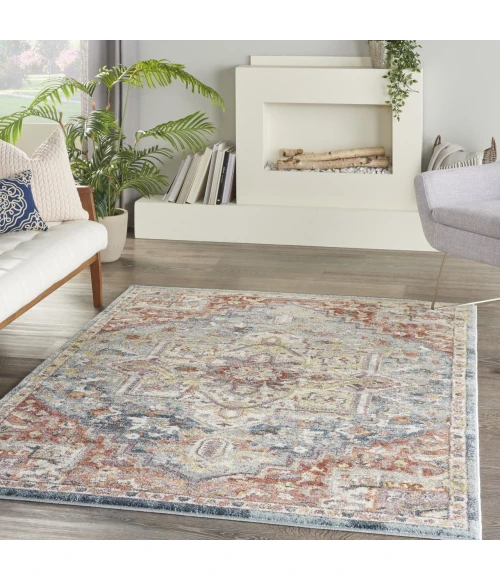 Nourison Home Soraya Blue SOR04 5ft.3in. x 7ft.3in. Rect. Rug
