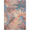 Nourison Home Aloha ALH43 Blue Rose 9 ft. X 12 ft. Area Rug