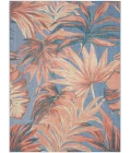 Nourison Aloha Blue Rose ALH43 9 ft. X 12 ft. Rect. Rug