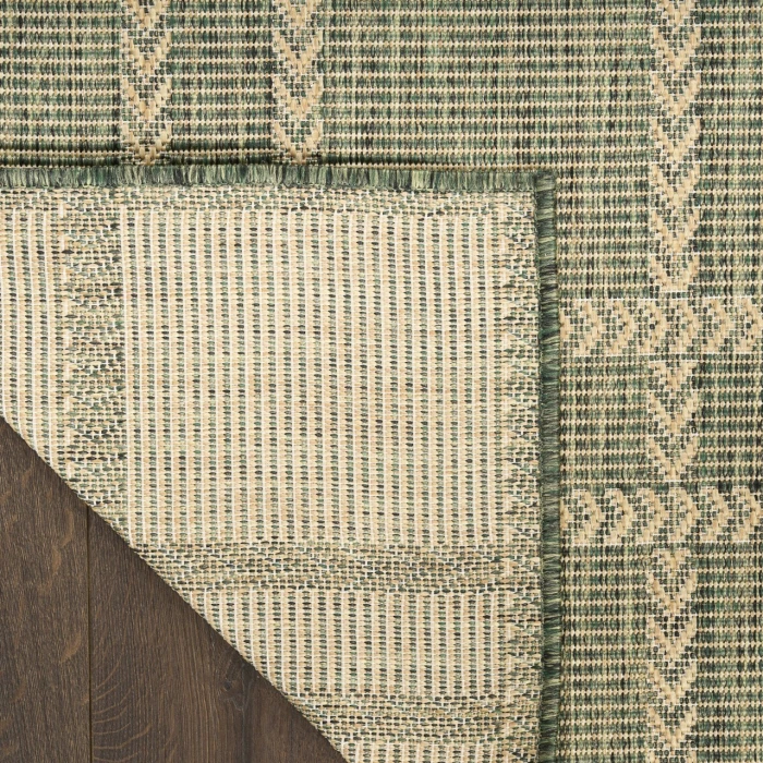 Nourison Home Horizon Indoor/Outdoor Green HOZ04 2ft. x 6ft. Rect. Rug