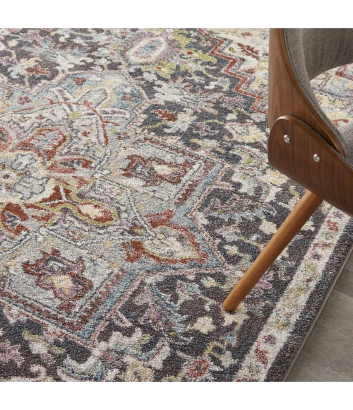 Nourison Home Soraya Charcoal SOR04 5ft.3in. x 7ft.3in. Rect. Rug