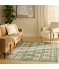 Nourison Nordic Green Blue NRC06 4 ft. X 6 ft. Rect. Rug
