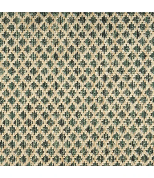 Nourison Home Courtyard Green COU01 5ft. x Round Round Rug