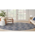 Nourison Aloha Blue ALH34 7’10” Round Rug