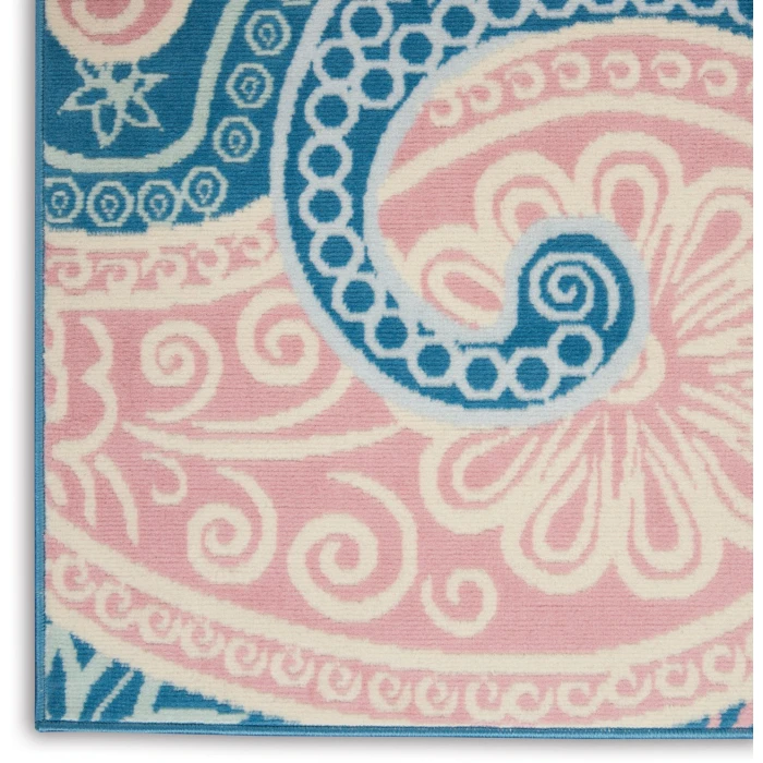 Nourison Jubilant Blue JUB13 4ft. x 6ft. Rect. Rug