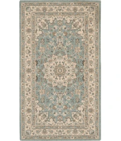 Nourison Home Living Treasures LI15 Aqua Ivory 2 ft. 6 in. X 4 ft. 3 in. Area Rug