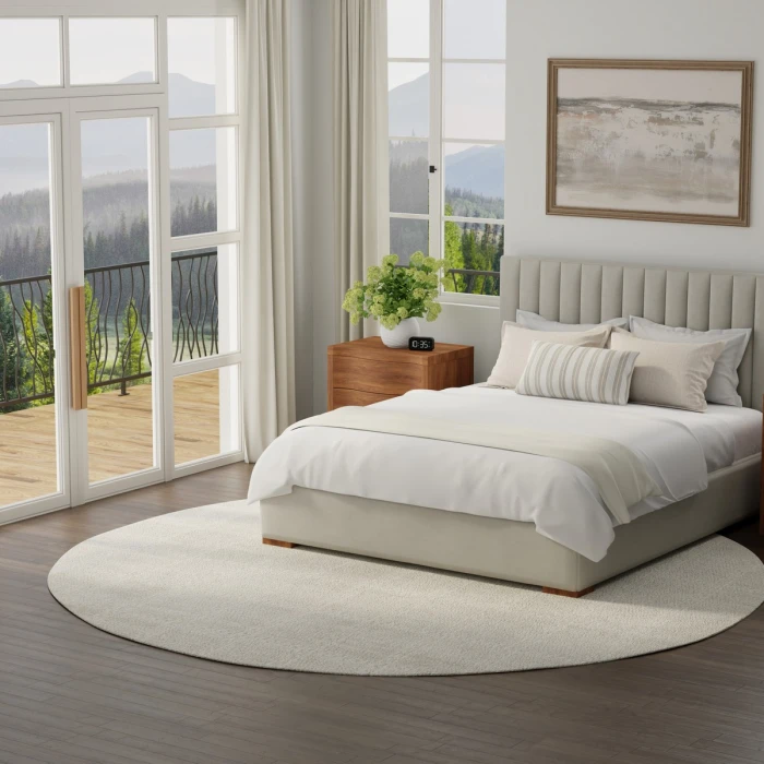 Nourison Serenity Home Ivory Cream SRH05 8 ft. X Round Rug