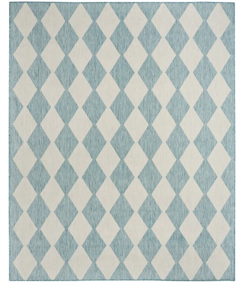Nourison Positano Aqua POS04 8 ft. X 10 ft. Rect. Rug