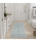 Nourison Home Washable Charm Blue WCH01 2ft.2in. x 10ft. Rect. Rug