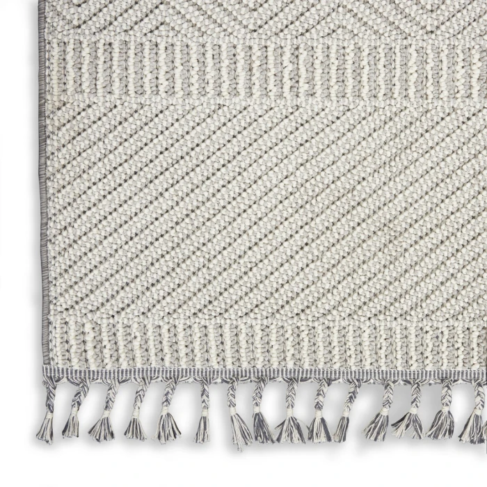 Nourison Paxton Grey Ivory PAX06 2ft.2in. x 4ft.5in. Rect. Rug