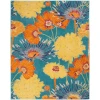 Nourison Home Allur ALR06 Turquoise Multicolor 9 ft. X 12 ft. Area Rug