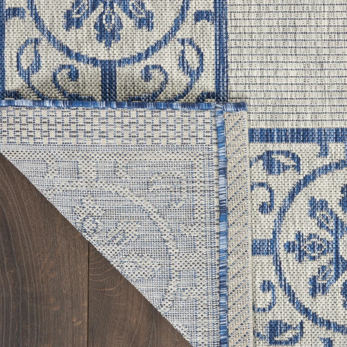 Nourison Country Side Ivory Blue CTR03 2ft.2in. x 3ft.9in. Rect. Rug