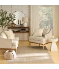 Nourison Washable Charm Beige Ivory WCH02 6 ft. X 9 ft. Rect. Rug