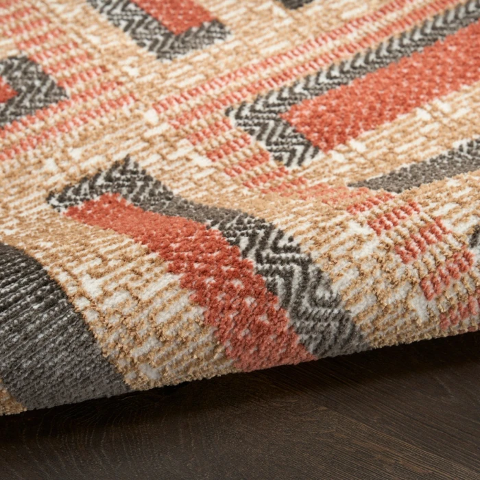 Nourison Nordic Multicolor NRC11 5 ft. X 7 ft. Rect. Rug