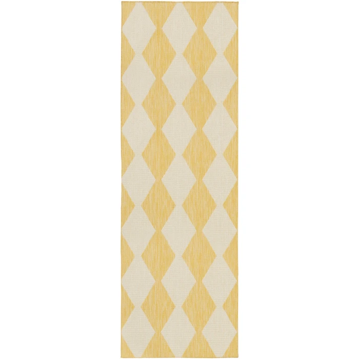 Nourison Positano Yellow POS04 2ft.2in. x 8ft. Rect. Rug