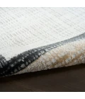 Nourison Dekor Grey Charcoal DEK06 5 ft. 3 in. X 7 ft. Rect. Rug