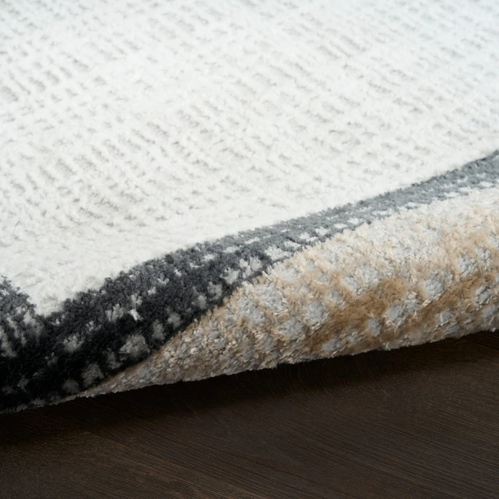 Nourison Dekor Grey Charcoal DEK06 5 ft. 3 in. X 7 ft. Rect. Rug