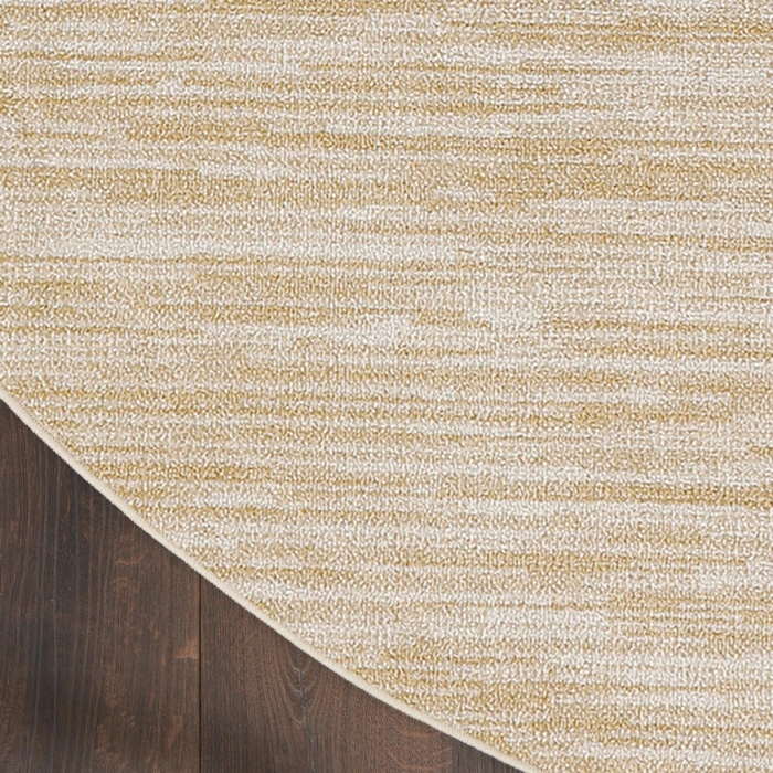 Nourison Home Nourison Essentials Ivory Gold NRE01 8 ft. Round Rug