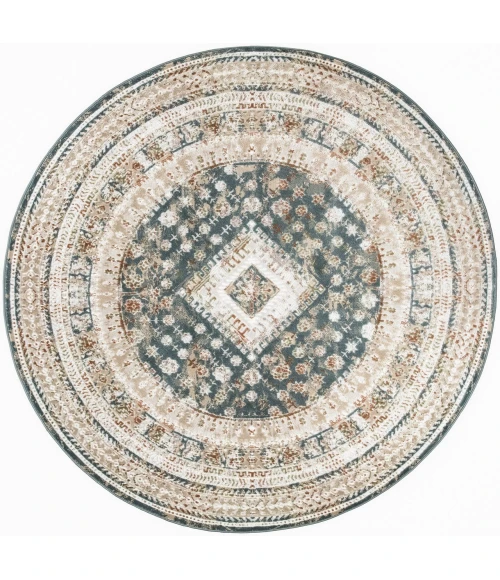 Nourison Home Thalia Blue THL04 7’10” x Round Round Rug