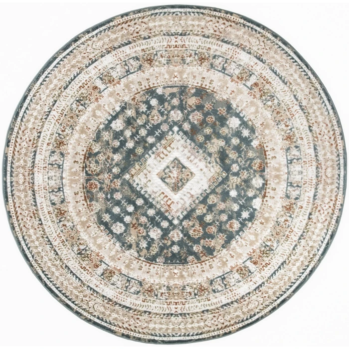 Nourison Home Thalia Blue THL04 7’10” x Round Round Rug