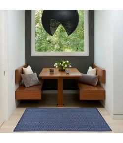 Nourison Home Horizon Indoor/Outdoor HOZ02 Navy 3 ft. X 5 ft. Area Rug