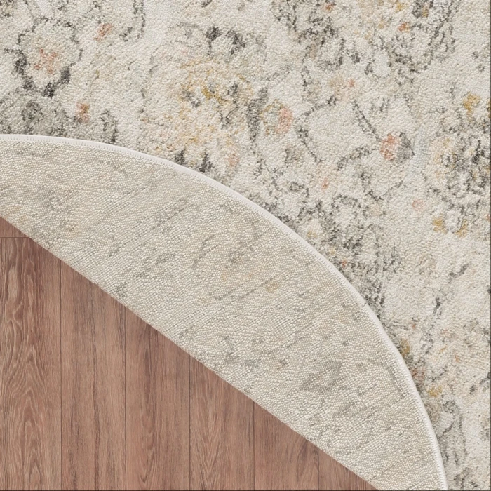 Nourison Oushak Home Grey OUS01 4 ft. X Round Rug