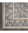Nourison Home Botanical Washables Grey BOT03 4ft. x 6ft. Rect. Rug