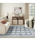 Nourison Dekor Grey Navy DEK01 7 ft. 10 in. X 9 ft. 10 in. Rect. Rug