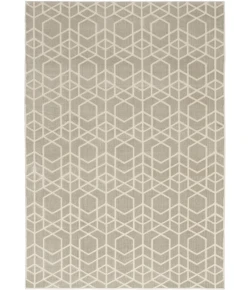 Nourison Home Washable Charm Grey WCH01 5ft. x 7ft. Rect. Rug