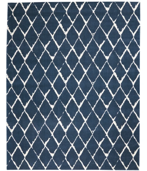 Nourison Twilight Area Rug TWI15 Navy 7'9" x 9'9"