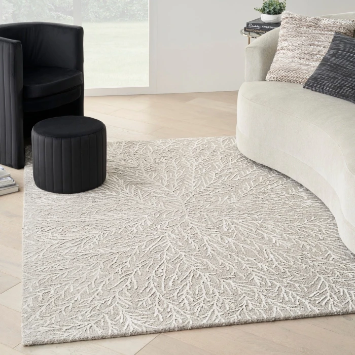 Michael Amini Ma30 Star Area Rug SMR03 Taupe 5'3" x 7'3"
