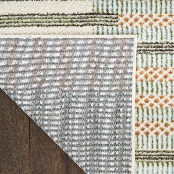 Nourison Nordic Ivory Multicolor NRC15 3ft. x 5ft. Rect. Rug