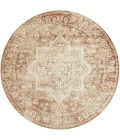 Nourison Home Astra Machine Washable Brown ASW12 5ft.3in. x Round Round Rug