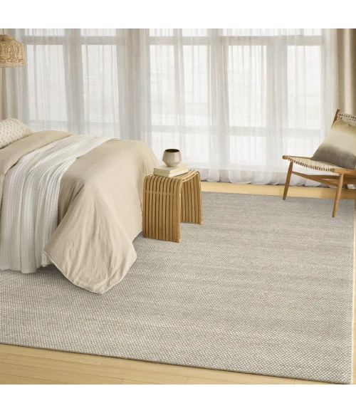 DKNY Pure Rows Grey ROW01 5ft.3in. x 7ft.3in. Rect. Rug