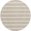 Nourison Positano Grey Ivory POS03 5ft. Round Rug