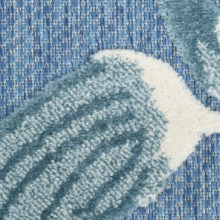 Nourison Aloha Blue ALH33 5 ft. 3 in. X 7 ft. 5 in. Rect. Rug