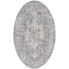 Nourison Home New Concept Washables SR101 Ivory Grey 5 ft. 3 in. Round Area Rug