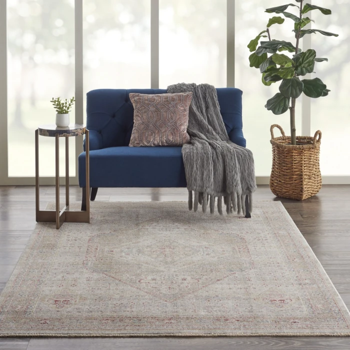 Nourison Home Homestead Beige HMS03 5ft.3in. x 7ft.8in. Rect. Rug