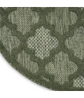 Nourison Easy Care Green NES01 6 ft. X Round Rug