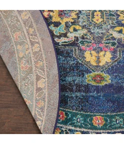Nourison Home Passionate Blue PST01 7’10” x Round Round Rug