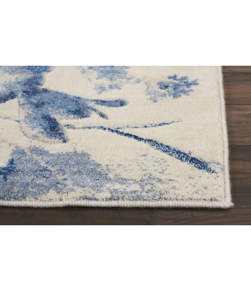 Nourison Somerset Runner Area Rug ST18-Ivory/Blue