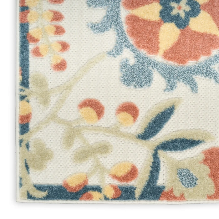 Nourison Aloha Grey Multicolor ALH17 5 ft. 3 in. X 7 ft. 5 in. Rect. Rug
