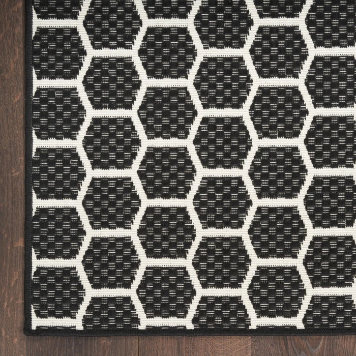Nourison Twist Reversible Black TWS01 12 ft. Rect. Rug