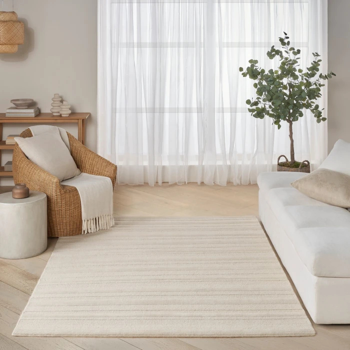 DKNY Pure Multi Weave Ivory MTW01 5 ft. X 7 ft. Rect. Rug