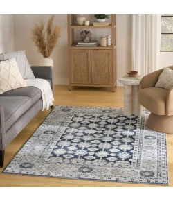 Nourison Home Dekor DEK02 Grey Navy 5 ft. 3 in. X 7 ft. Area Rug