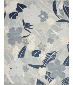 Nourison Suncoast Grey Navy SNC01 9ft. x 12ft. Rect. Rug