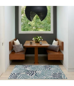 Nourison Home Garden Oasis GOA01 Blue 2 ft. X 4 ft. Area Rug