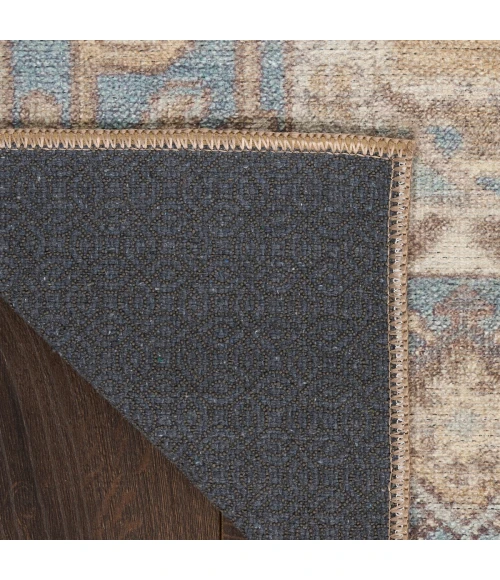 Nourison Vintage Washables Blue Green VWS13 2 ft. 2 in. X 8 ft. Rect. Rug