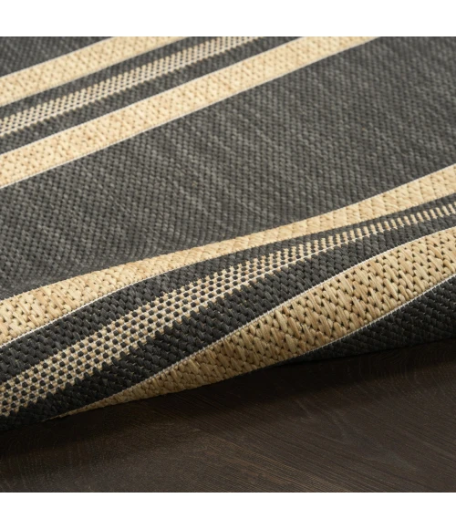 Nourison Home Horizon Indoor/Outdoor Black HOZ05 10ft. x 14ft. Rect. Rug