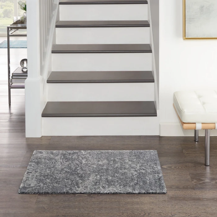 Nourison Silk Shadows Graphite SHA14 2 ft. X 3 ft. Rect. Rug